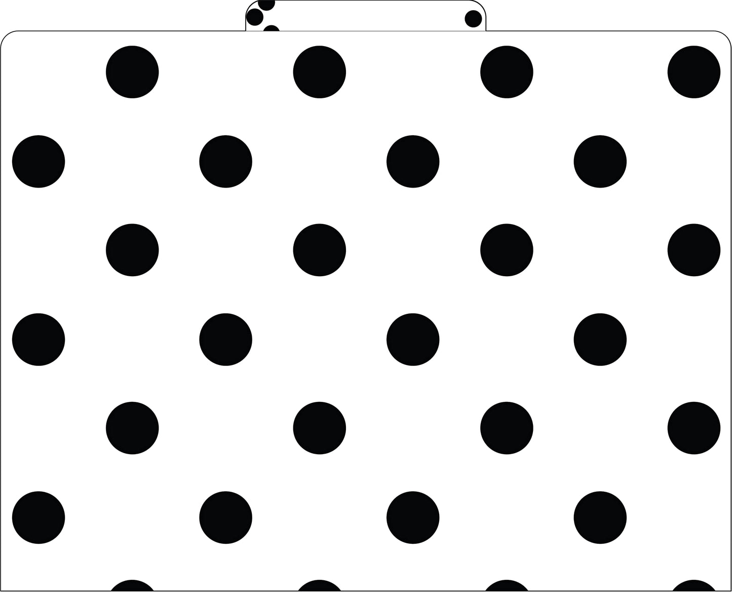 Barker Creek File Folders - Set of 24 Black & White Dot Letter Size Folders, 14pt Stock, Multi-Design Set, 1/3 Cut Tabs, Reversible, Home, School and Office Supplies (4378)