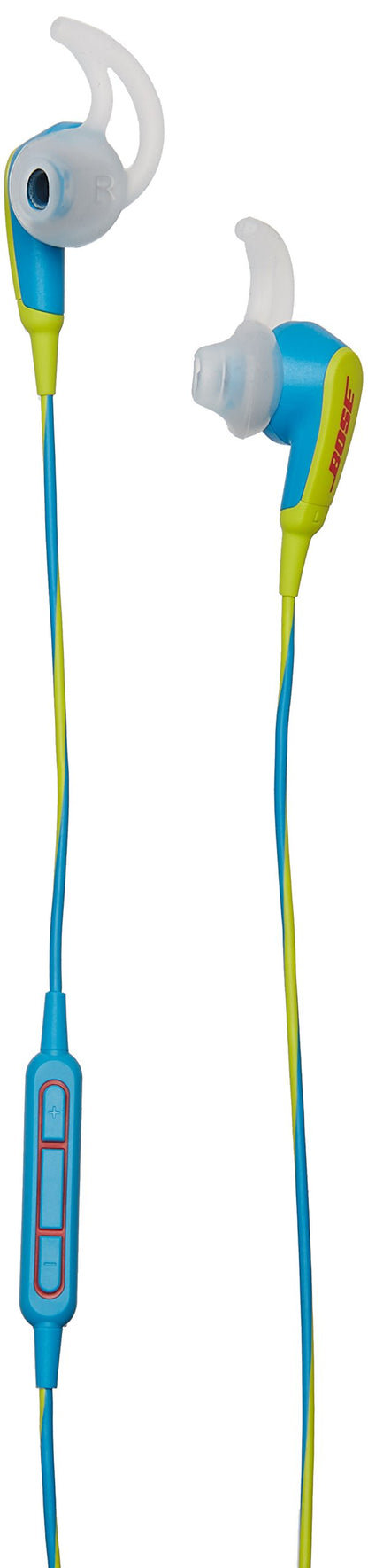 Bose SoundSport in-Ear Headphones for Apple Devices – Neon Blue, Sweat-Resistant, Inline Mic/Remote (Renewed)