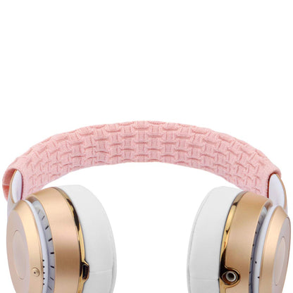Geekria NOVA Knit Fabric Headband Cover Compatible with Beats, Bose, AKG, Sennheiser, Sony, Audio-Technica Headphones, Sweat Cover, Easy DIY Installation (Pink)