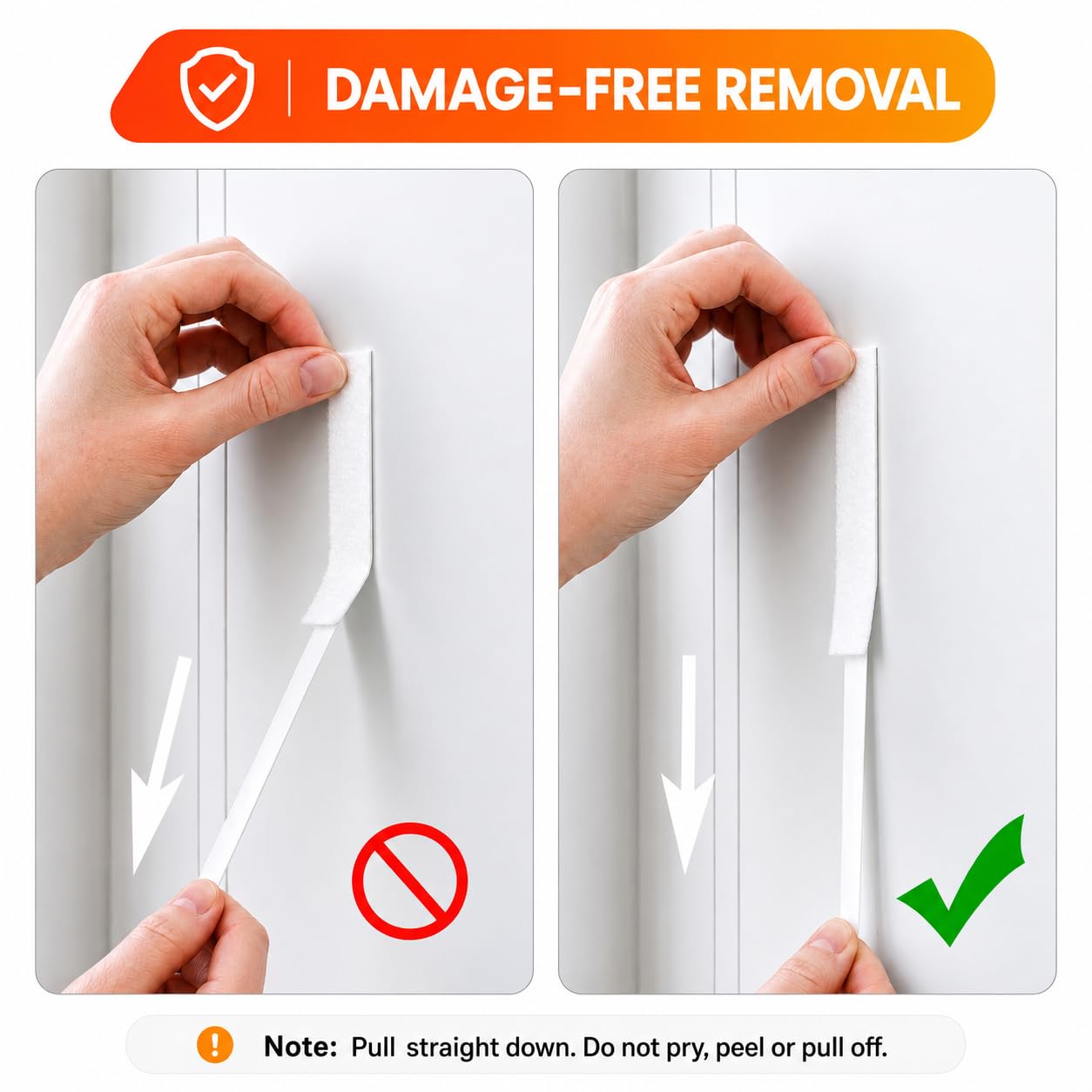 MOVELYST 240-Pairs(480 Strips) Medium Picture Hanging Strips Heavy Duty, Removable Hook and Loop Tape, Waterproof Adhesive Strips for Frame Hanging