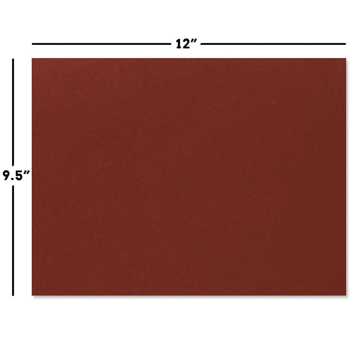 Fine Stationery Plain Burgundy Certificate Folders - Pack of 25, Linen Cover 80 lb. Stock, Folded, Die-Cut Corners, for Office, Business Awards, Graduation, School Diploma Holder, 9-1/2"" x 12""