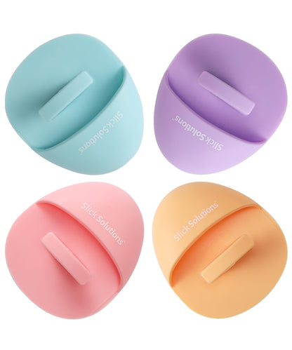 Slick- Silicone Facial Cleansing Brush, 4 Pack, Silicone Face Scrubber Exfoliator