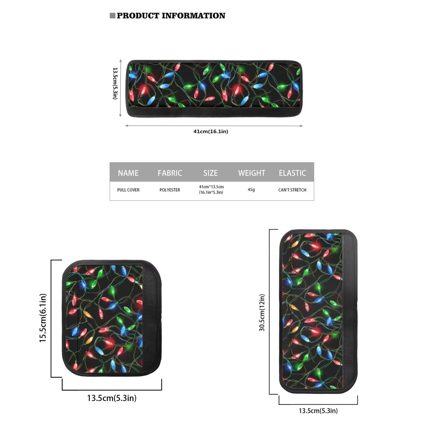 Yatixapu Refrigerator Door Handle Covers Pack of 6, Christmas Lights Washable Antiskid Protector for Fridge Oven Dishwasher, Keep Your Kitchen Appliance Clean from Smudges Food Stains