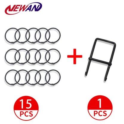 NEWAN 15Pcs Independent Bungee Cords,Replacement for Fitness Trampoline Bungee Cords + Mounting Tool - Max Limit 330 lbs