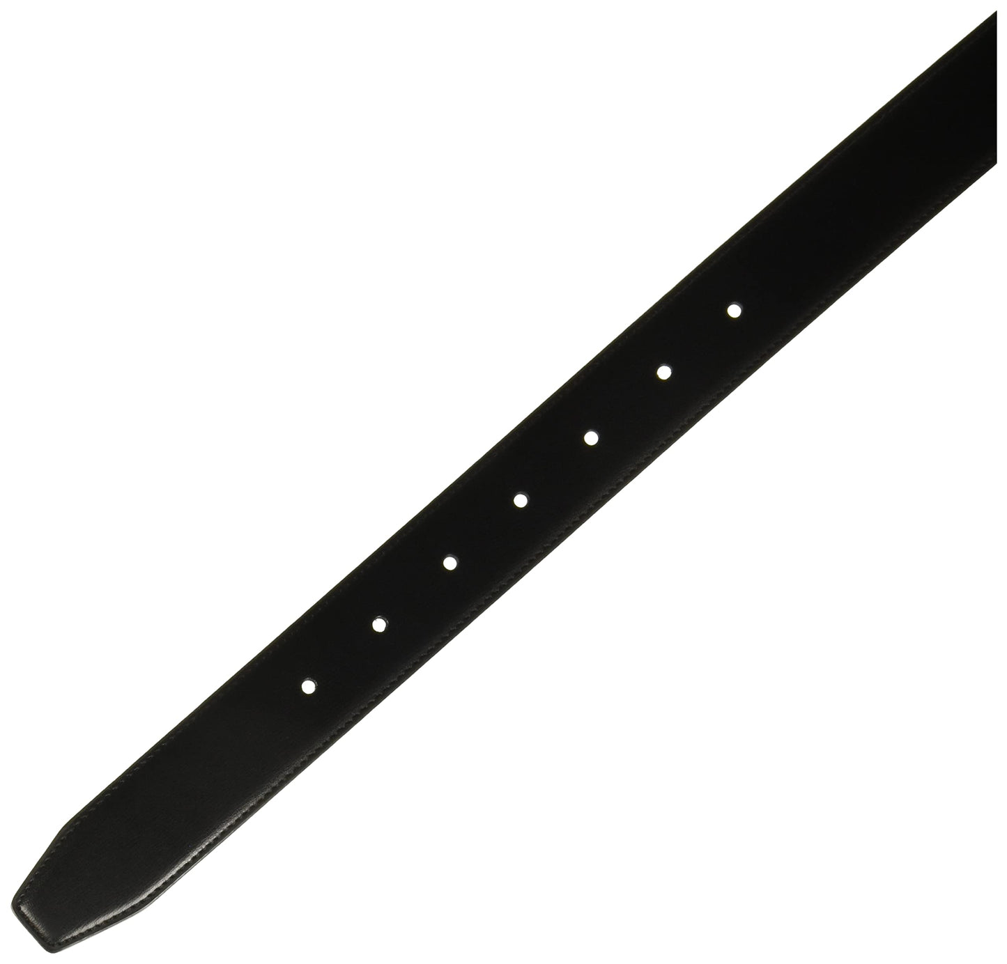 Perry Ellis Men’s Portfolio Hi-lo Reversible Leather Dress Belt, Matte, Stitched Edges Silver Prong Buckle, Hi-Lo Black/Brown, 44