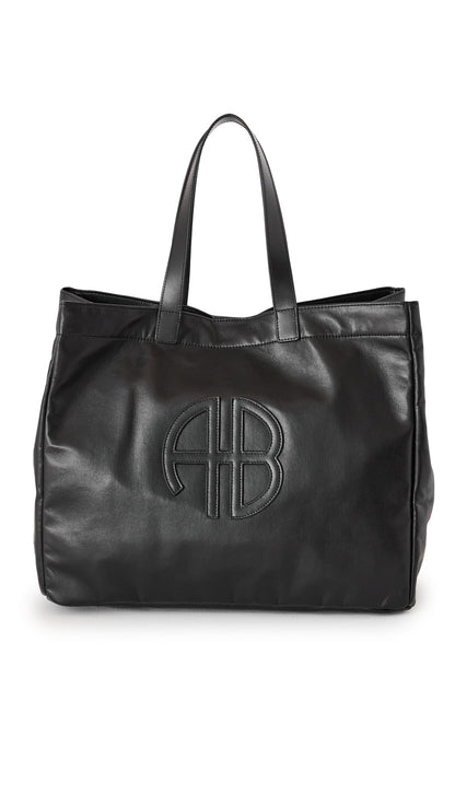 ANINE BING Women's Large Rio Tote, Black, One Size