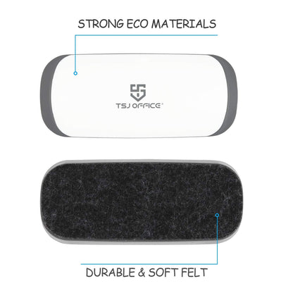 Magnetic Dry Erase Board Eraser - Whiteboard Eraser with Strong Magnet Enough for Glass Whiteboard, Fridge Calendar, Felt Bottom Surface