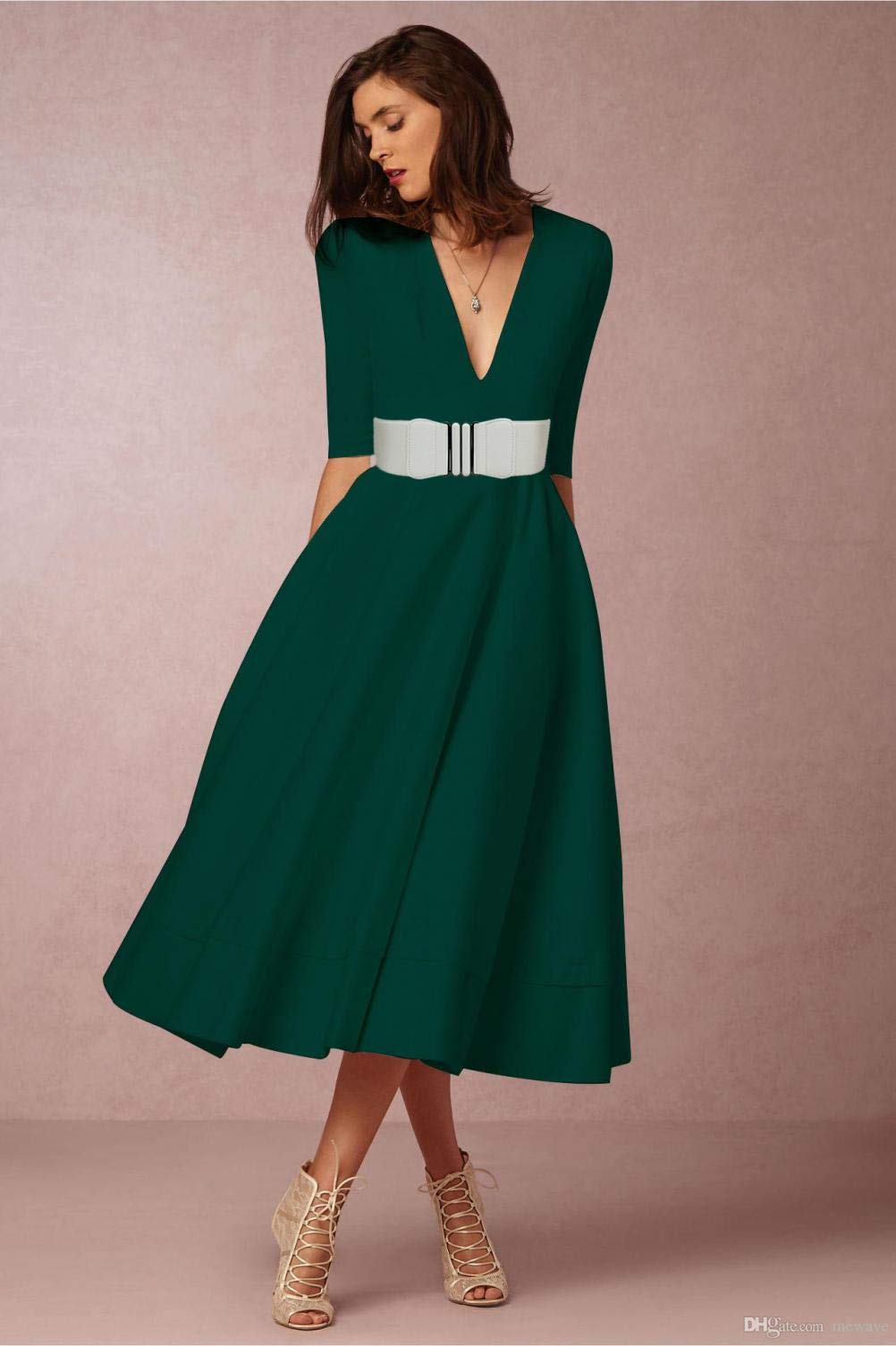 VOCHIC Wide Elastic Plus Size Dress Belt for Women Waist Belts Stretch Waistband