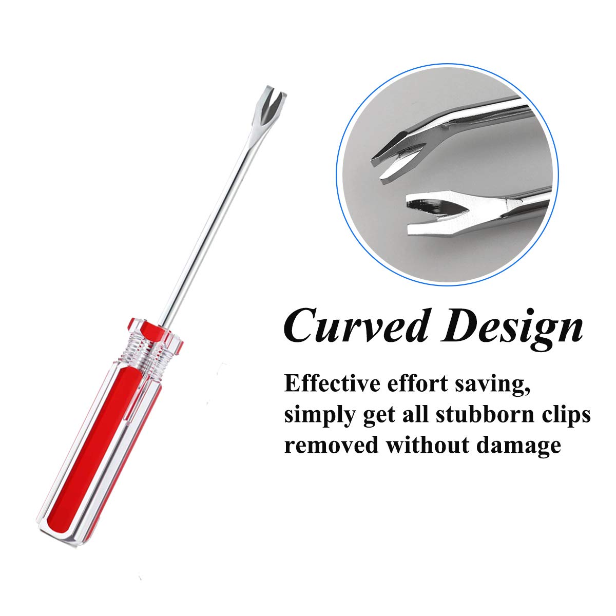 Terberl 4 Pack Tack Lifter Tack Puller Nail Puller, U Tip Nail Staple Rivet Staple Puller Staple Remover Tool