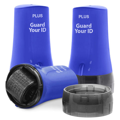 Guard Your ID Confidential Security Roller Set Advanced 2.0 for Identity Theft Protection Redacting (Regular 3-Pack, Blue)