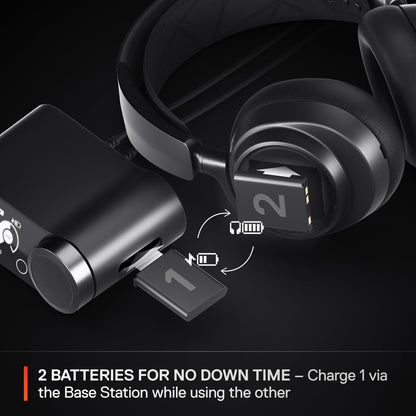 SteelSeries Arctis Nova Pro Wireless Xbox Multi-System Gaming Headset - Premium Hi-Fi Drivers - Active Noise Cancellation Infinity Power System - Stealth Mic - Xbox, PC, PS5, PS4, Switch, Mobile