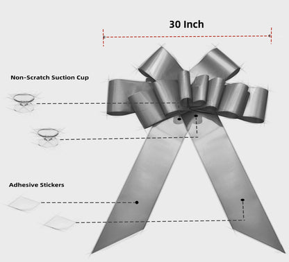 Rozozo 30 inch Car Bow,Giant Gift Bow,Big Bow for Car Huge Car Bow,Big Bow for Gifts (Gold)