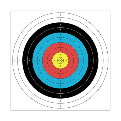 TBONTBY 50Pcs Archery Paper Targets Arrow Targets for Air-Soft, BB Guns, Air Rifles Shooting Accessories Ideal for Daily Shooting Practice for Archery Enthusiasts Beginner, 15.75x15.75inches