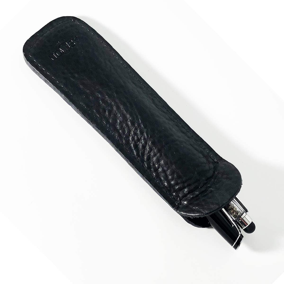 Aston Leather Pen-Slip-Double-Black