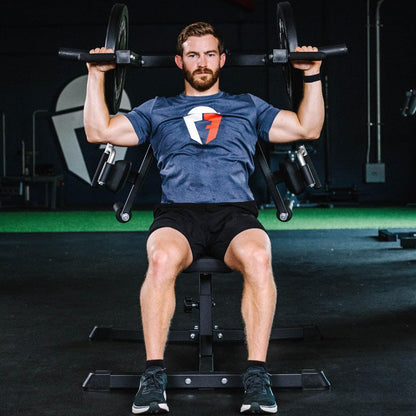 Titan Fitness Plate-Loaded Deltoid and Shoulder Press Machine, 700 LB Capacity, Upper Body Strength Training for Chest Back Shoulders Pecs Delts