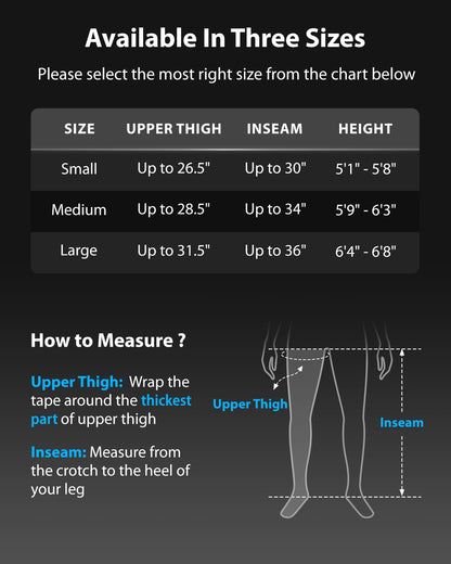 FIT KING Professional Air Compression Leg Recovery System, Cordless Rechargeable Leg Compression Massager Boots for Fast Recovery & Improved Circulation, Compression Boot for Athletes (Medium)