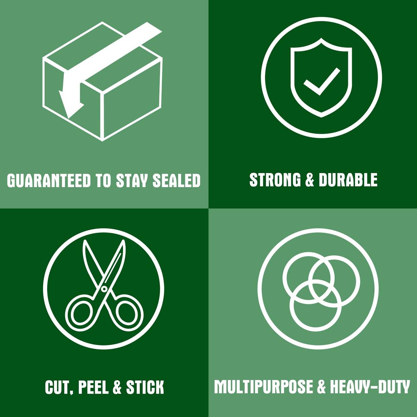 HERKKA Clear Packing Tape, 12 Rolls Heavy Duty Packaging Tape for Shipping Packaging Moving Sealing, 3Mil Thick Clear Packing Tape, 2 inches Wide, 65 Yards Per Roll, 780 Total Yards