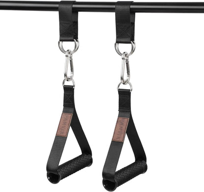 PANTIK Pair of Outdoor Hanging Straps with carabiner Holds 150kg/ 330lbs Straps Hanging Kit Hooks for Camping, Door Bar, Gym Bar, Pull-up Bar Exercise Equipment Attachments