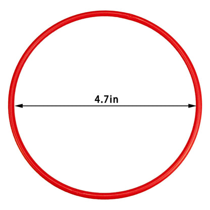 Topbuti 24 Pcs Plastic Ring Toss Game Carnival Rings Outdoor Toss Rings for Speed and Agility Practice Games, Bridal Shower Game, Game Booth