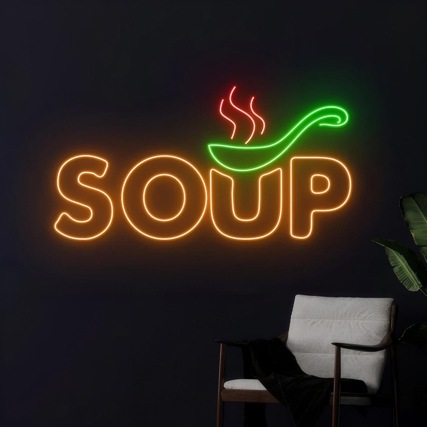 Soup Neon Sign, Soup Led Sign, Soup Neon Light, Food Shop Led Light, Japanese Restaurant Room Wall Decor, Restaurant Neon Light, Chef Neon Lights, Family Party Bedroom Music Concert Bar Hotel Birthday