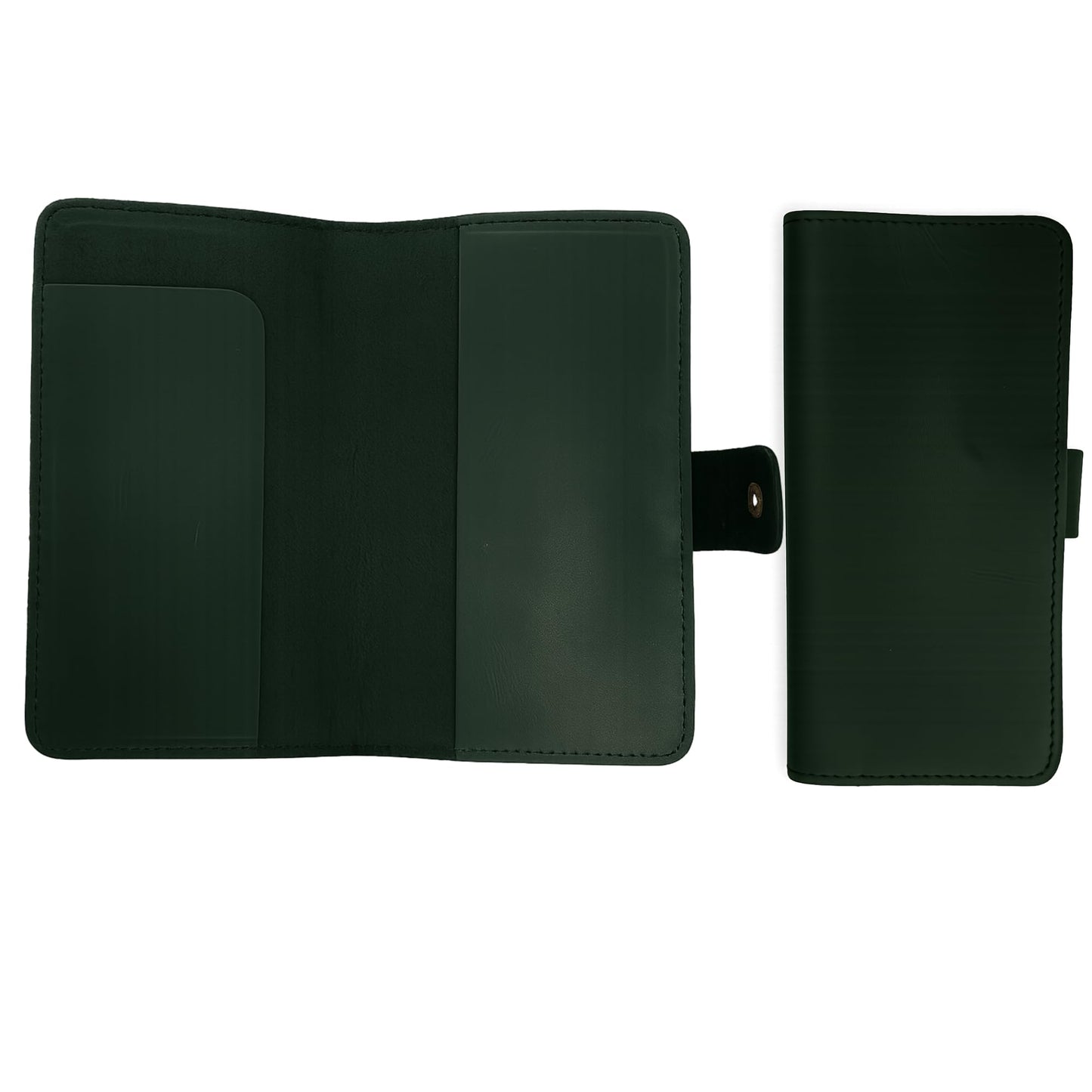 CestAntiQ, Distressed Leather Checkbook Cover with Pen Holder Full Grain Green Leather Check Book Cover for Personal or Duplicate Checks Executive Checkbook Wallet for Men Women Slim Gift Organizer