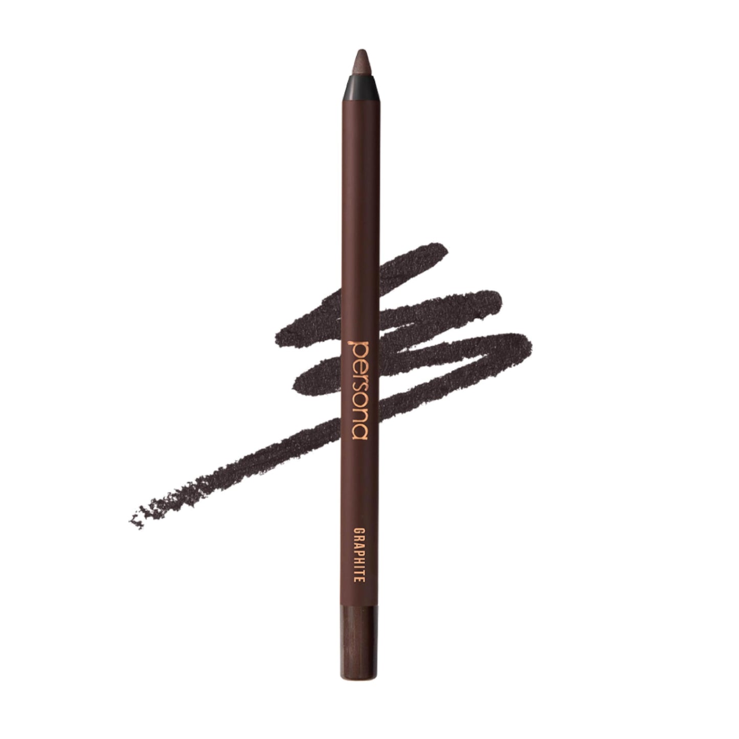 PERSONA 24HR Graphite Waterproof Eyeliner Pencil | Creamy, Smudgeable Pencil for Lash Line & Waterline | All-Day to All-Night Wear | Vegan, Cruelty-Free, Paraben-Free | Made in USA