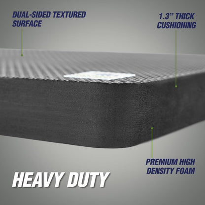 Rugged Rhino Heavy Duty Foam Patent Pending Kneeling Pad, Comfortable Thick Garden Knee Pads Resists Water, Durable Shock Absorbent, Comfortable, Gardening, Mechanic Tools, Bathing Baby, Onyx Black
