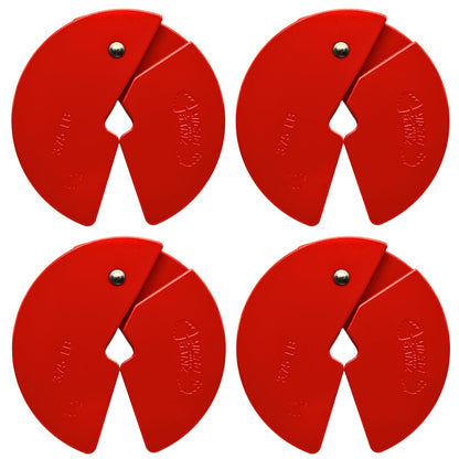 Micro Gainz Dumbbell Fractional 3.75 lb Weight Plate, Ideal for Micro Loading, (Choose Color) 4 Piece Fractional Weight Plates, Designed for Dumbbell Training, Made In USA (Red)