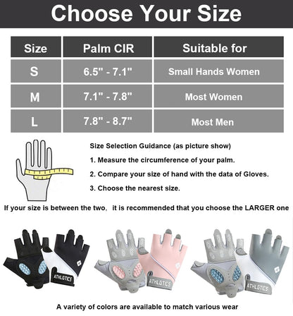 Workout Gloves Women & Men, Semisolid Silica Gel Anti-Slip Weight Lifting Gloves for Women, Breathable Womens Workout Glove Fitness Glove (Pink, Small)