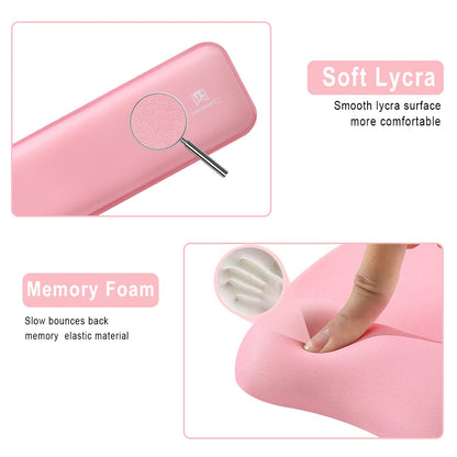 Memory Foam Set Wrist Rest Pad & Mouse Wrist Rest Support,Ergonomic Design for Office,Home,Laptop,Desktop Computer,Gaming Keyboard - Pink