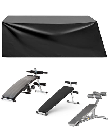 QWORK Weight Bench Protective Cover, Sit-up Board Cover, Durable Oxford Fabric, Waterproof, Prevent Pets