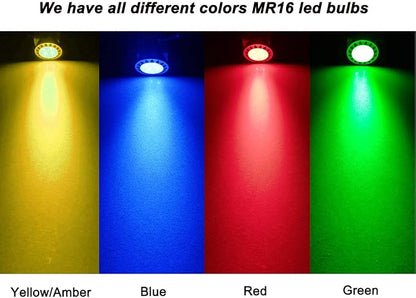 ALIDE MR16 GU5.3 Blue Led Bulbs 5W,20W 35W 50W Halogen Equiv,Low Voltage 12V MR16 Blue Color Bulb Spotlights for Outdoor Landscape Flood Yard Garden Tree Pool Step Lighting,Not Dimmable,38 Deg,6 Pack
