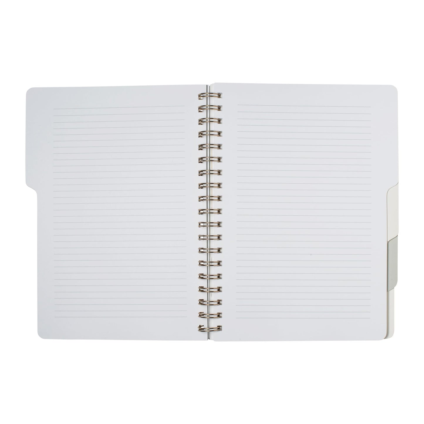 Fringe Studio Large Tab Notebook, "Modern Eucalyptus", Flexible Paperback Cover, 5 Subject/Die-Cut Dividers, 7.25" X 10", 180 Lined Pages, Multicolor (343PA001FSC)