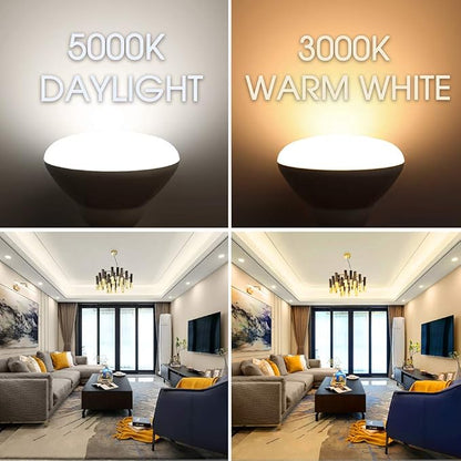 Energetic LED Flood Light Bulbs BR30, 65W Equivalent, Dimmable, Warm White 3000K, 750lm, Indoor Flood Lights for Recessed Cans, Energy Star & CRI 90, 6 Pack