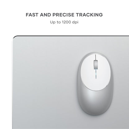 Satechi M1 Wireless Bluetooth Mouse, USB-C Rechargeable, Compact & Portable, for MacBook Air/Pro M4, iPad Air/Pro M4/M3, iPad mini, Mac mini, iMac & Windows - Space Gray