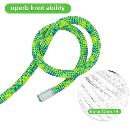 X XBEN 10.5 mm UIAA Dynamic Climbing Rope 45M(150FT), Safety Nylon Kernmantle Rope for Rock Climbing, Tree Climbing, Ice Climbing, Rappelling, Rescue
