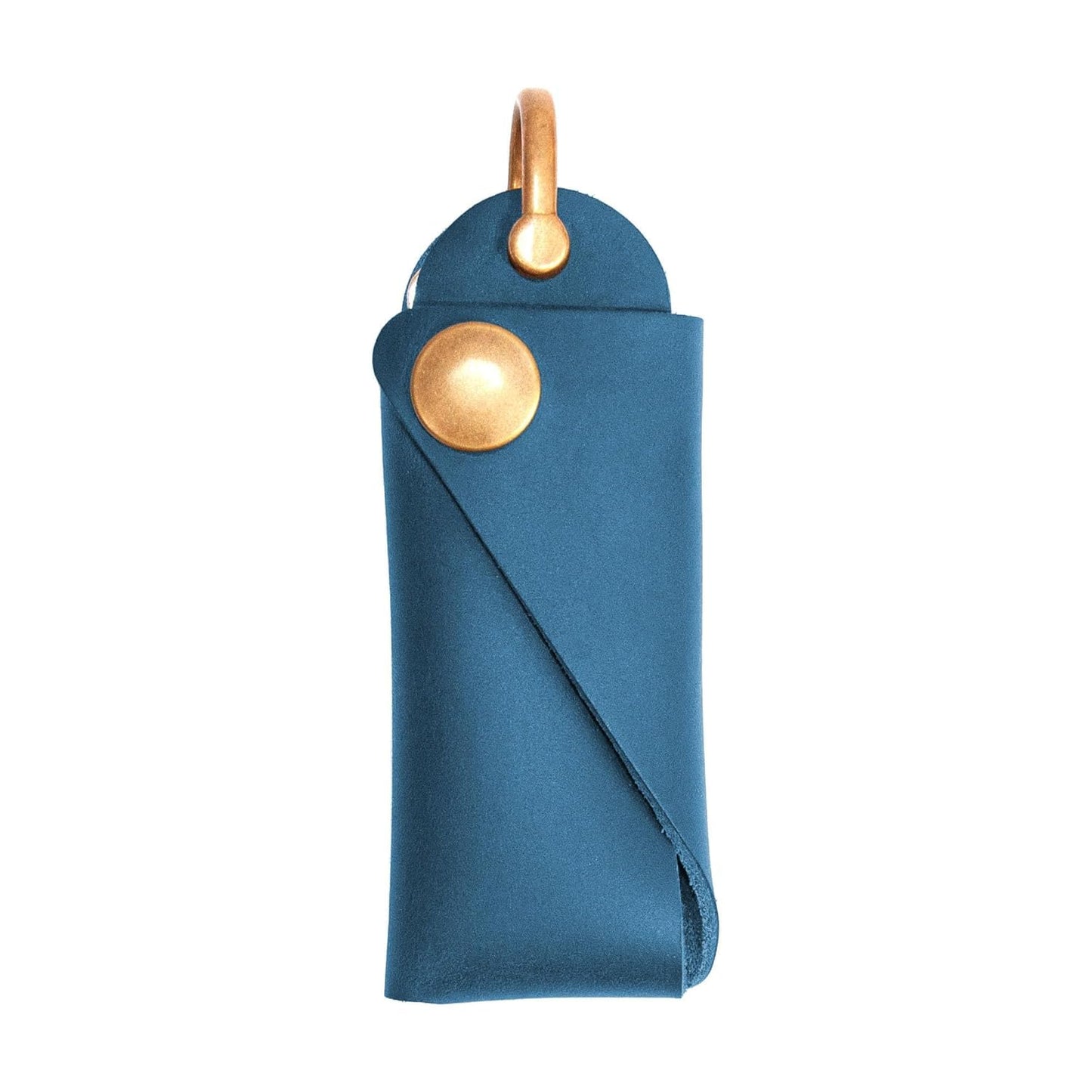 Turbosnail Minimalist Key Holder, Leather Key Fob, Key Organizer, Gift For Him (Brown)