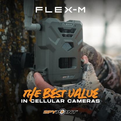 SPYPOINT Flex-M Cellular Trail Camera - Best Hunting Accessories, No WiFi Needed, Night Vision, Motion Activated, Dual-Sim LTE, IP65 Water-Resistant Game Camera, 28MP Photos, 720p Videos + Sound (4)