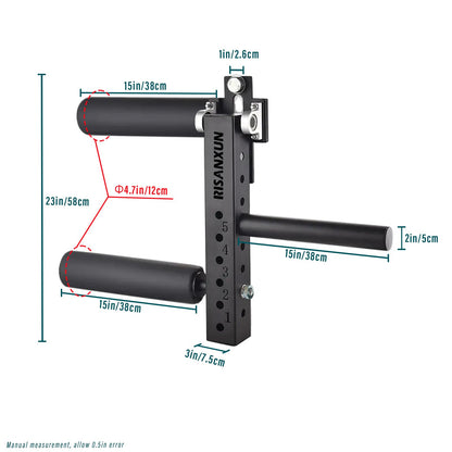 RISANXUN Leg Extension & Curl Machine - Adjustable Leg Trainer for Muscle Building, Suitable for 26mm Column Aperture - Max Load 600lbs