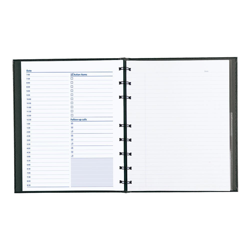 Blueline A29C81 NotePro Undated Daily Planner, 9-1/4 x 7-1/4, Black
