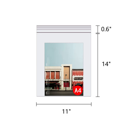 11" x 14" Clear Poly Zipper Bags 100pcs Large Zip Plastic Poly Bags Clear Reclosable Storage Bags 2 Mil for Storage Packaging Shipping Clothing T-Shirt Prints Gifts Travel (12 Sizes to Choose from)