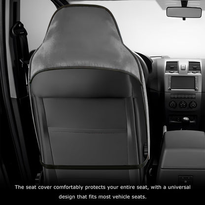 PKOLSFE Car Towel Seat Cover, Waterproof Front Seat Protective Cover for Post Gym Workout Running Swimming, Non-Slip Sweatproof Front Bucket Seats Cover Towel for Cars SUVs Trucks (Gray)