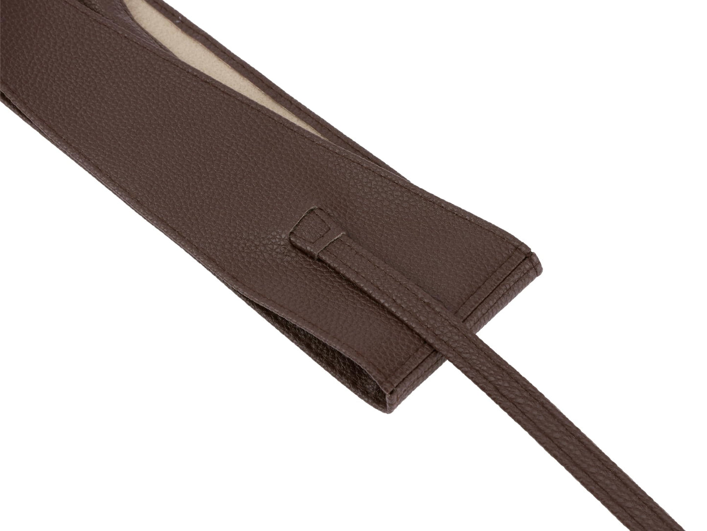 Elerevyo Women's Faux Leather Obi Belts Bowknot Wrap Around Wide Waistband for Evening Outfit Dress Shirts One Size Coffee