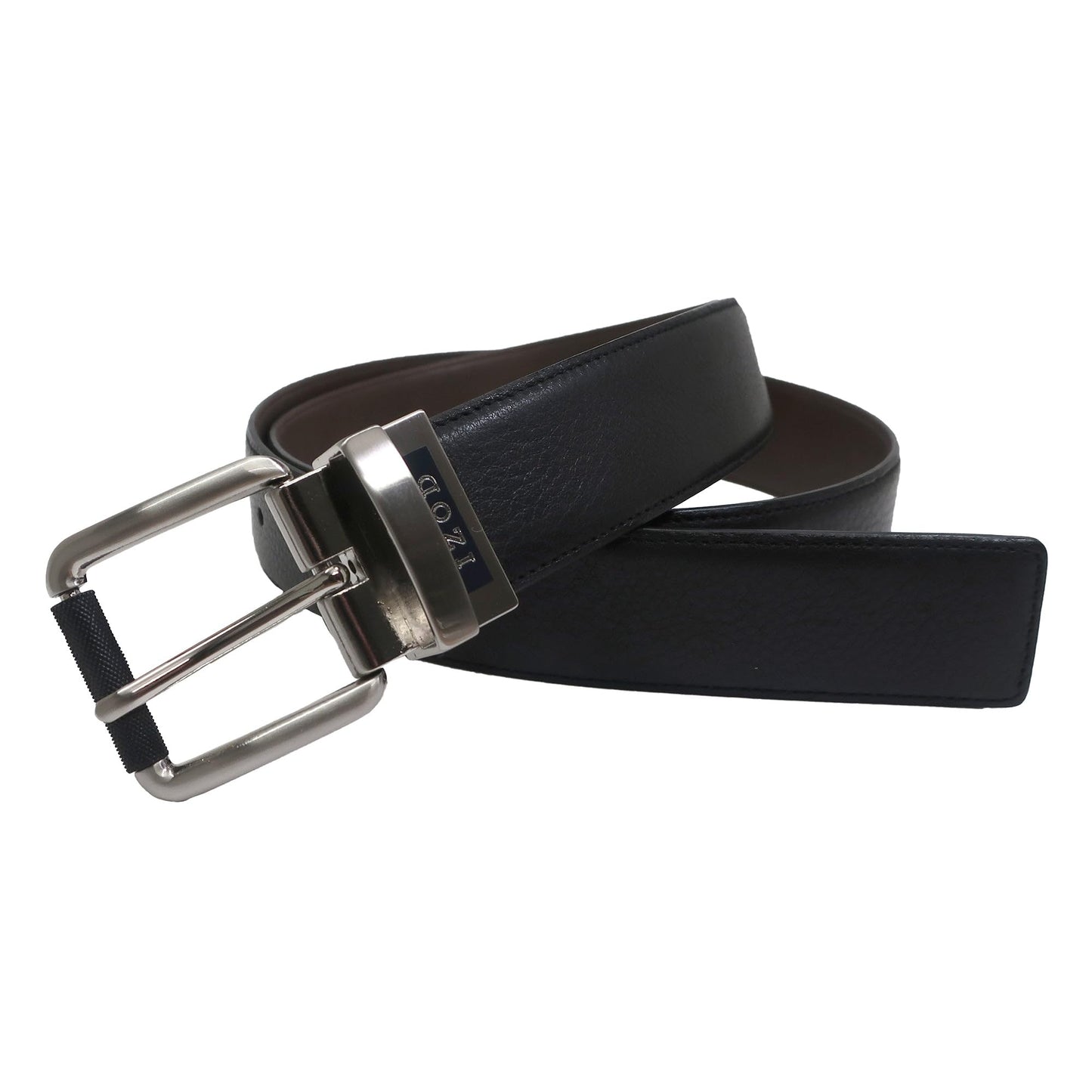 IZOD, Mens, Reversible Leather Belt, Brown, 34/36