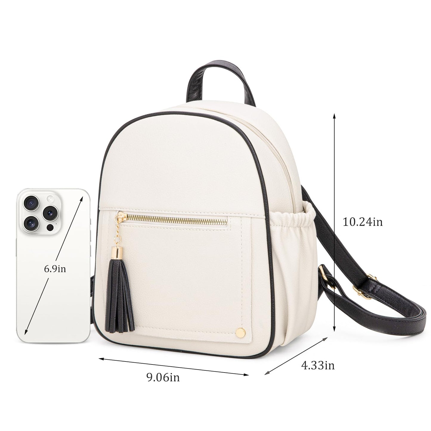 Montana West Mini Backpack Purse for Women Anti Theft Backpacks with Secured Zipper and Tassel