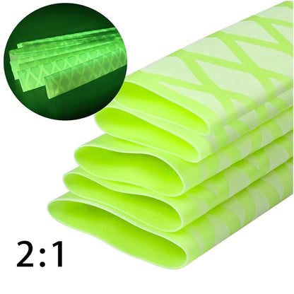 Anti-Slip Heat Shrink Tubes - Luminous Glow in The Dark | Waterproof & Wear-Resistant, 1 Meter, 18mm Diameter