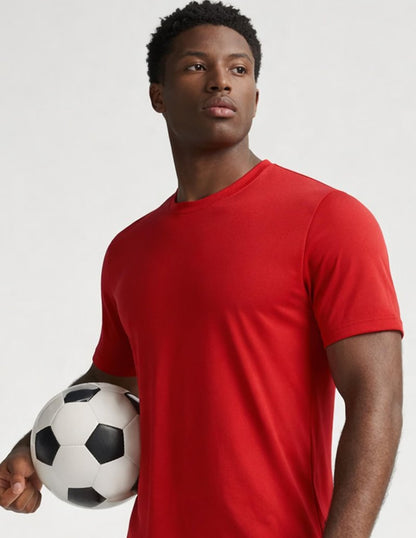 5 Pack Men’s Active Quick Dry Crew Neck T Shirts | Athletic Running Gym Workout Short Sleeve Tee Tops Bulk (Edition 7, 5X-Large)