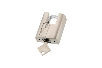 Zarker J45S keyed Padlock, Heavy Duty Stainless Steel Shackle Lock, 3 Keys, Waterproof and Rustproof Storage, Warehouses, Garage, Outdoors, 1-Pack