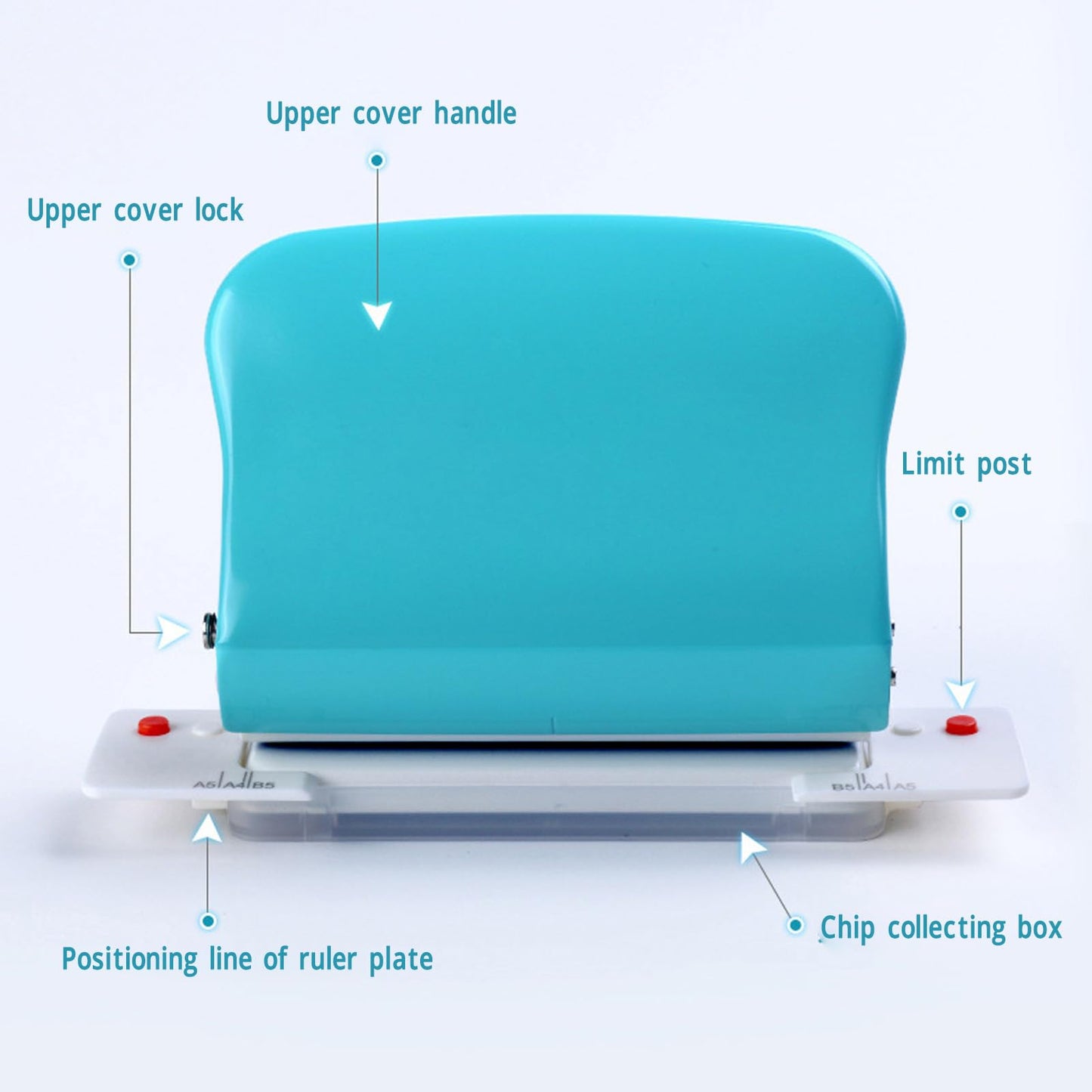 10 Hole Puncher, Spiral Binding Machine, Spiral Hole Punch, Hole Punch for Spiral Binding, Paper Binding Machine Handheld Portable Spiral Binder A4 A5 A6 A7 Coil Book Round Hole Puncher Punching Tool