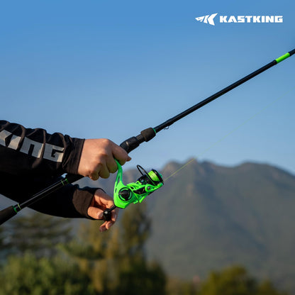 KastKing Zephyr Dual Tip Fishing Rod, Lightweight KastFlex IM6 Graphite Spinning & Casting Rod with Zirconium Oxide Ring Guides, Hook Keeper, EVA Grip, PTS Power Transition System